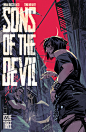 SONS OF THE DEVIL Covers 1-5 : My covers for the first arc of Sons of the devil, also collected in the first TPB.