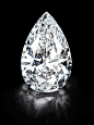 “Winston Legacy”, a remarkable flawless, colorless pear-shaped diamond weighing more than 101 carats.