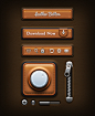 Leather UI Elements - ICONFANS|图标粉丝网|专业图标界面设计论坛,软件界面设计,图标制作下载,人机交互设计