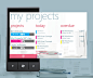 MyProjects WP App on the Behance Network
