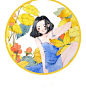 【清新少女插画头像】