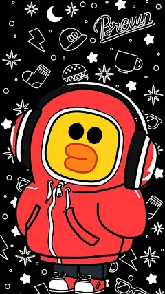 卡通Line Friends 手机壁纸 ​​​​ ——赞我颜值会变高 : ”儿女情长什么的，真的很影响我行走江湖，还是爱自己最酷了。“ 