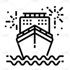 邮轮图标