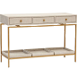 Alexander Console | Flax + Gold: 
