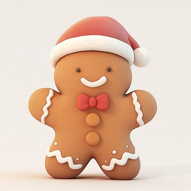 john_flores846_Gingerbread_Man_3D_Cartoon_Bean_Eyes_8K_Full_Bod ...