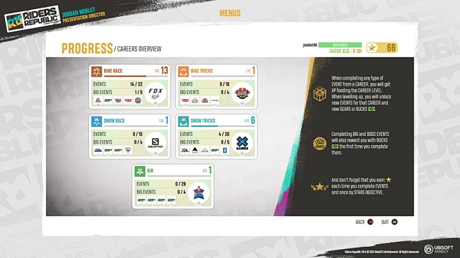 art direction graphic design riders republic sports ubisoft UI/UX user ...