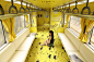 [米田主动设计整理]現代極簡金蕉色列車—旅美設計師江孟芝打造移動式集集美術館
