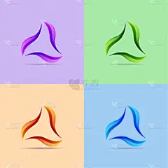 多色的,矢量,品牌名称,绘画插图,三角形,计算机图标,数字化显示,贺卡,背景分离,技术