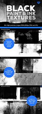 30款黑色油漆和墨水纹理 30 Black Paint and Ink Textures【JPG,PSD】_背景底纹_乐分享素材网_psd素材_平面素材_png素材_免费素材_素材共享平台