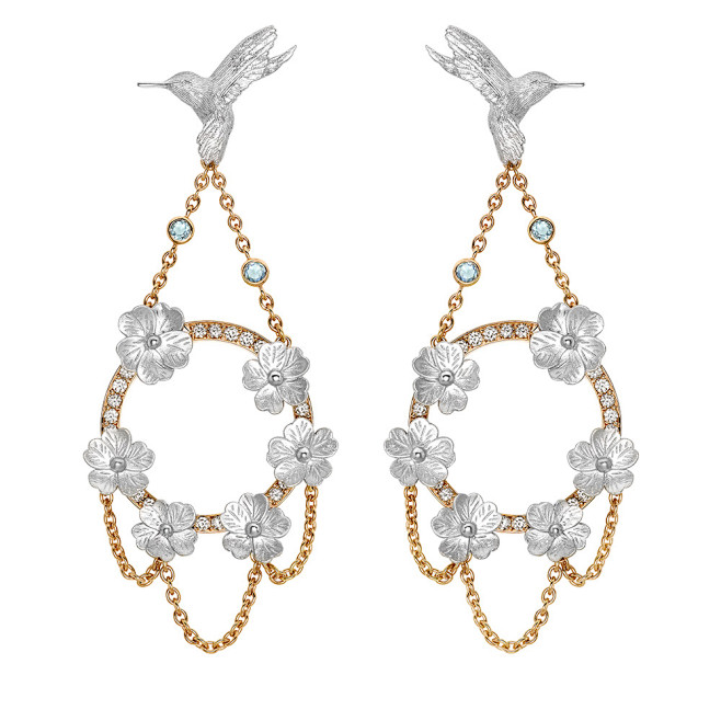 The chandelier earri...