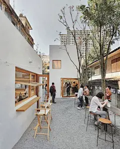 白色空间咖啡店F.I.X Pradiphat 泰国 曼谷 咖啡店 间餐厅 白色 logo设计 vi设计 空间设计