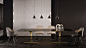 TABLES -  EN | CATLIN "DINING" TABLE : TABLES -  EN | CATLIN "DINING" TABLE La collezione di tavoli da pranzo Catlin si distingue per un appoggio a terra dal disegno volutamente semplice, declinato in una