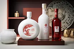 华贵酒杯酒水酒瓶白酒酒图片摄影图