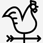 风向标风公鸡图标 icon 标识 标志 UI图标 设计图片 免费下载 页面网页 平面电商 创意素材