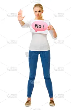 纸,单词,床单,女孩,停止手势,垂直画幅,青少年,想法,青年人,白色