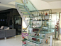 客厅玻璃楼梯效果图—土拨鼠装饰设计门户
