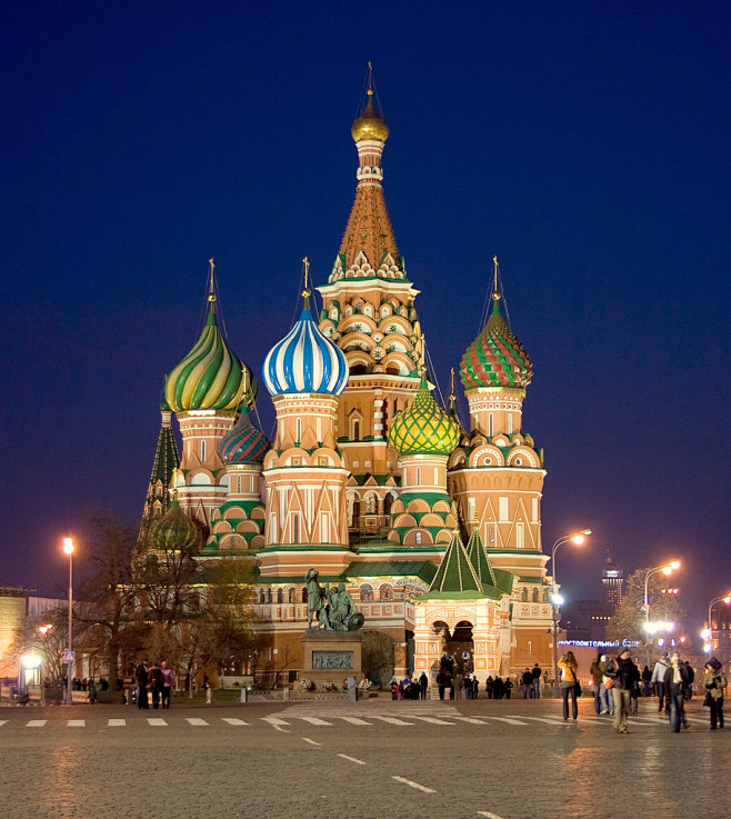 圣巴西尔大教堂，红场，克里姆林宫，俄罗斯...