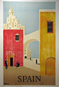 Spain  #vintage #travel #poster