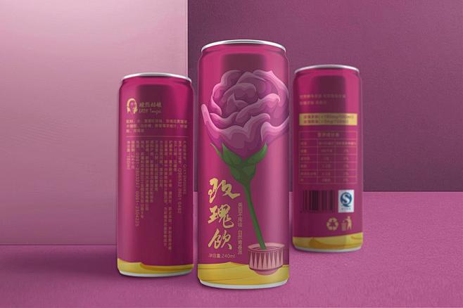 瞳熙姑娘玫瑰花茶饮品牌包装设计