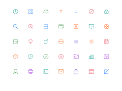 Purin酱采集到这些线性icon是小可爱吗