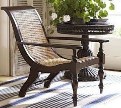 Mahogany and rattan: 