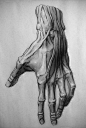 50 awesome sketch studies: This charcoal hand is just one of many awesome studies by Pavel Sokov (www.pavelsokov.com)