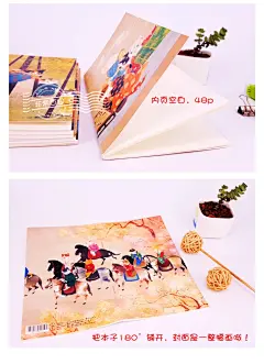 西安旅游纪念品瓜几拉手绘梦唐画喵唐风笔记本喵星人收藏礼物-淘宝网