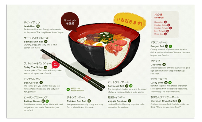 Oishii Sushi Menu : ...