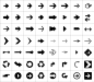 56个矢量箭头符号图标