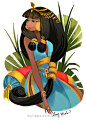 “Cleopatra” by Lissy Marlin Blog/Website | (http://digital-doodle.tumblr.com/)