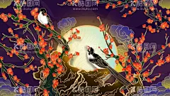 古典花卉插画梅花  - 源文件下载【酷图网】古典花卉插画,古风,牡丹,丹顶鹤,中国风,国风,国潮,中式,新中式,现代,复古,古典,文化,传统文化,传统,民族风,背景,景观,壁纸,招贴,海报,地产,广告,宣传,单透,详情页,店铺首页,展板,花草,彩页,传单,水墨,元素,装饰,创意,图案,素材,手绘,插画,插图,PSD文件,PSD,