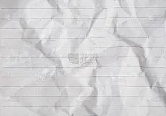 皱巴巴的白纸纹理背景。可以使用文字横幅产品或名片。
