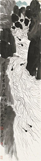 齐白石《蛙声十里出山泉》