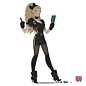 Flat colors, DC punk girls and big swords, Serge Birault : Lunch break doodles experimentz ...