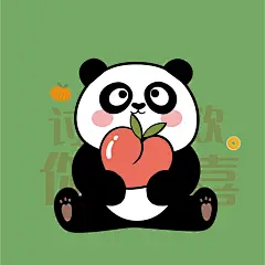 熊猫卡通可爱插画图片大熊猫国宝