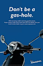 an advertisement for the new vespa scooter is shown in this ad