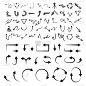 矢量,手,插画,箭头符号,黑色,化学元素周期表,铅笔,光标,草图,绘画插图