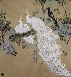 毛然画写意孔雀 - 可乐 - 毛然的博客