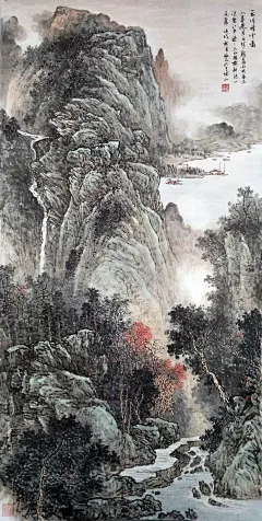 著名山水画家——关福元作品欣赏_中国画研究院