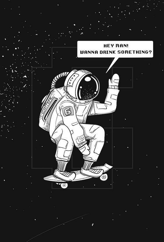创意宇航员插画壁纸 ​​​​