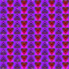 红色,条纹,紫色,粉色背景,动物心脏,可爱的,几何形状,浪漫,现代,爱