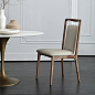 意大利设计师餐椅 ibla chair 极简风格实木椅子白蜡木软包靠背椅-淘宝网