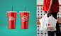 活力红色！快餐店VI设计 - 优优教程网 - UiiiUiii.com : 红色富有活力，且让人充满食欲，搭配明亮的对比色，视觉效果吸睛抢眼，符合快餐店“快速、活力”的调性要求。