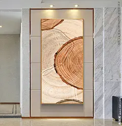 树木年轮玄关装饰画