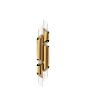 Following the footsteps of Draycott I wall, this piece contemplates all details of Draycott Tower in two tubes, however its design remains delicate and exquisite. Other solution for wall lighting made in brass and crystal glass.