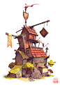 Casual Tawern : First enviro for personal project. Goal was to mix street feel with light fantasy themes.