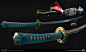 In-game asset for Ghost of Tsushima: Sea Dragon’s Wing Katana