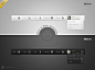 Black and White Navigation UI Kit by neme313