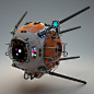Drone Texture Assignment, Taylor Brown : Drone textured with Substance Painter from a Think Tank Online assignment. Mesh provided by the school but I also reworked the UV's. Rendered in Vray.

BB-8 from the new Star Wars films was my reference.