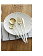 安妮系列 葡萄牙设计刀叉勺不锈钢餐具 ins大热款 北欧风格 西餐-淘宝网